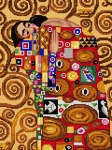 Kanwa z nadrukiem G. Klimt - Drzewo życia (fragment 2)
