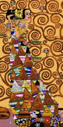 Kanwa z nadrukiem G. Klimt - Drzewo życia Tryptyk 1