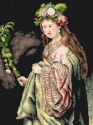 Schemat do haftu R. van Rijn Saskia jako Flora